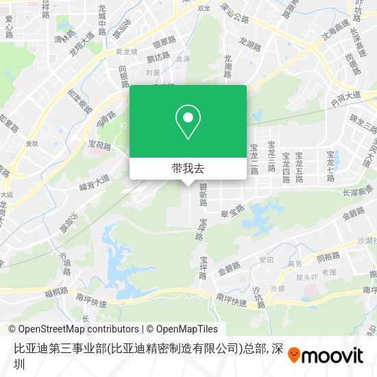 比亚迪第三事业部(比亚迪精密制造有限公司)总部地图