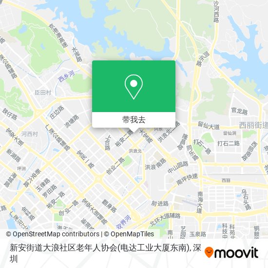 新安街道大浪社区老年人协会(电达工业大厦东南)地图