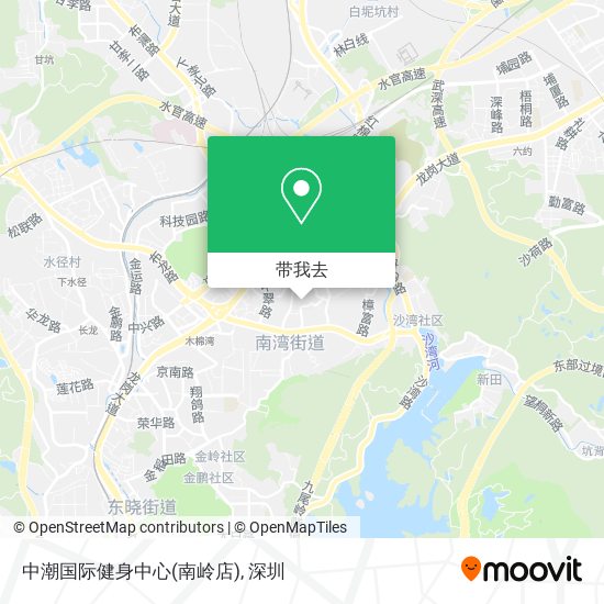 中潮国际健身中心(南岭店)地图
