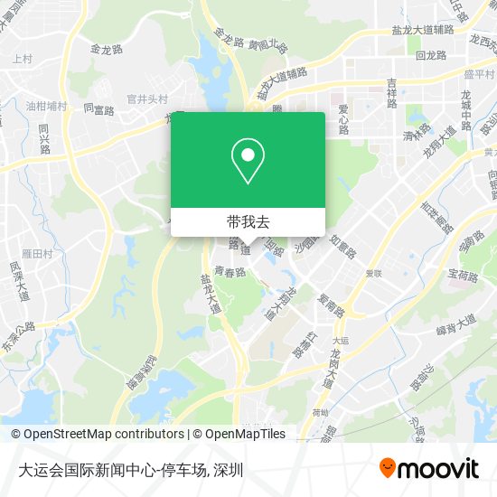 大运会国际新闻中心-停车场地图