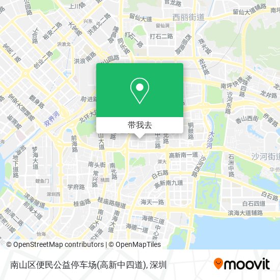 南山区便民公益停车场(高新中四道)地图