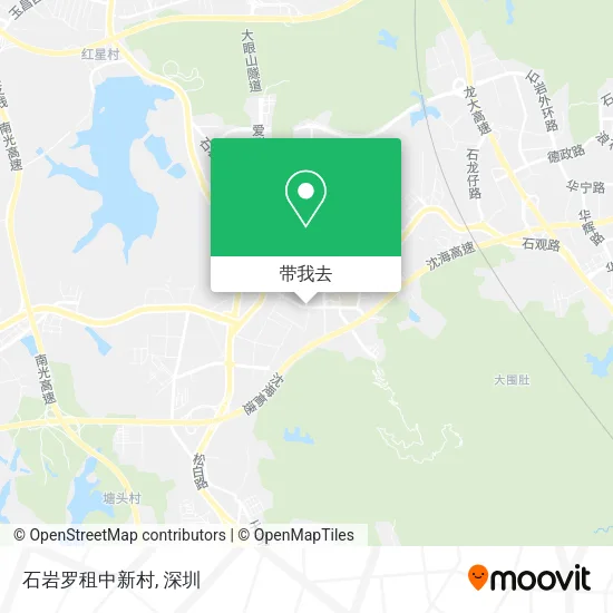 石岩罗租中新村地图