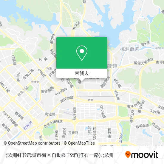 深圳图书馆城市街区自助图书馆(打石一路)地图