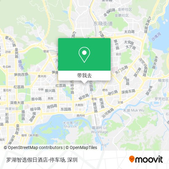罗湖智选假日酒店-停车场地图
