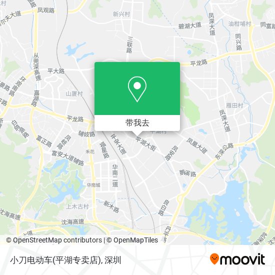 小刀电动车(平湖专卖店)地图
