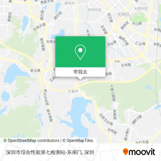 深圳市综合性能第七检测站-东南门地图