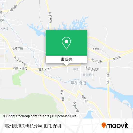 惠州港海关缉私分局-北门地图