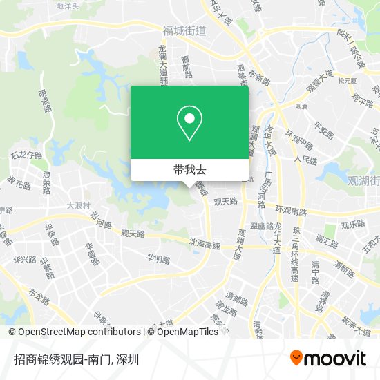 招商锦绣观园-南门地图