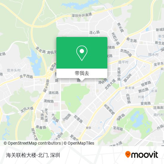 海关联检大楼-北门地图