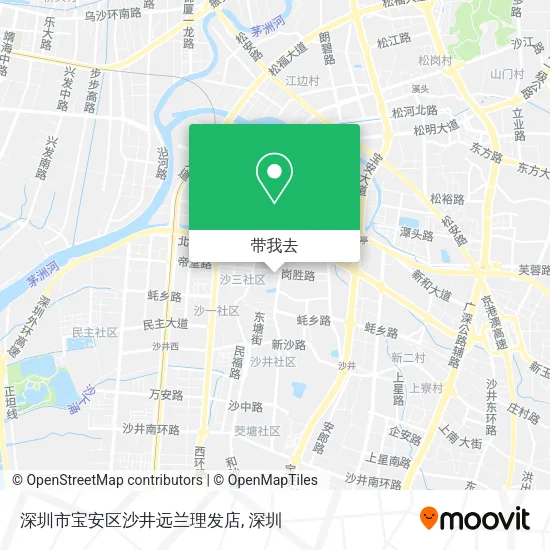 深圳市宝安区沙井远兰理发店地图