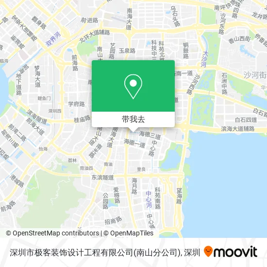 深圳市极客装饰设计工程有限公司(南山分公司)地图