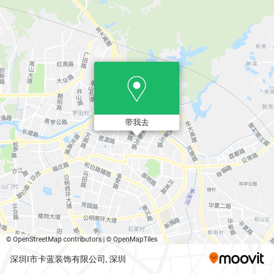 深圳I市卡蓝装饰有限公司地图
