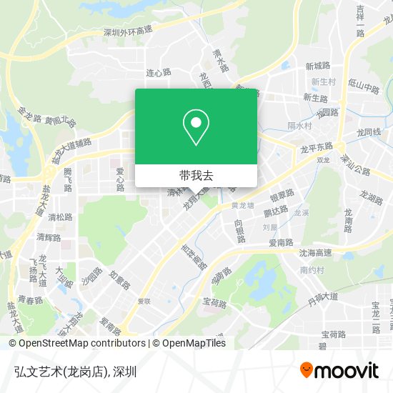 弘文艺术(龙岗店)地图