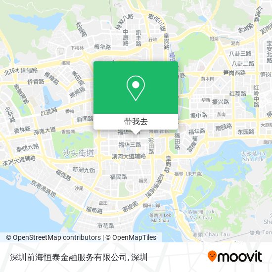 深圳前海恒泰金融服务有限公司地图