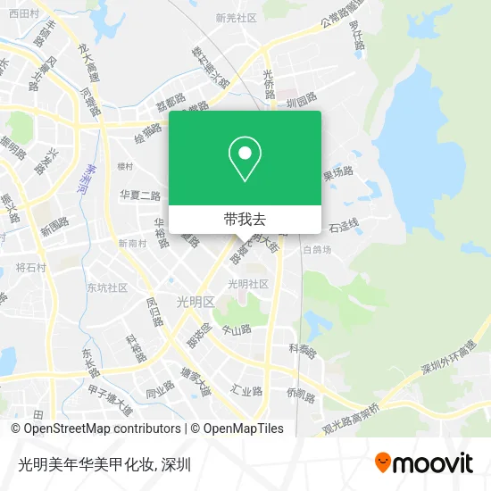 光明美年华美甲化妆地图