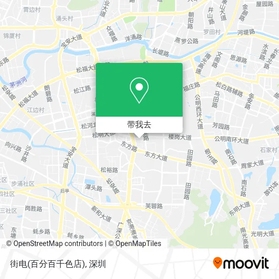 街电(百分百千色店)地图