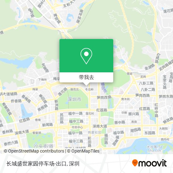 长城盛世家园停车场-出口地图