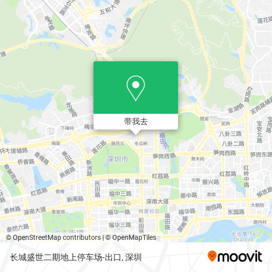 长城盛世二期地上停车场-出口地图