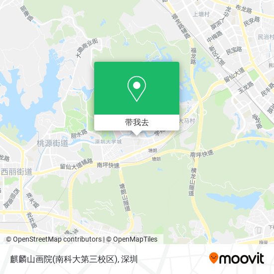 麒麟山画院(南科大第三校区)地图
