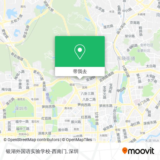 银湖外国语实验学校-西南门地图