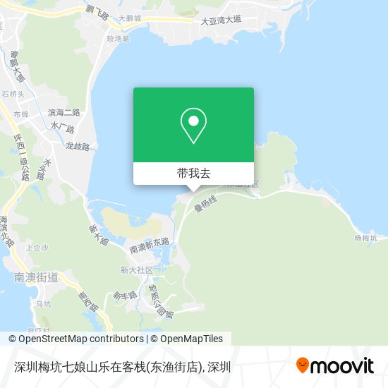 深圳梅坑七娘山乐在客栈(东渔街店)地图