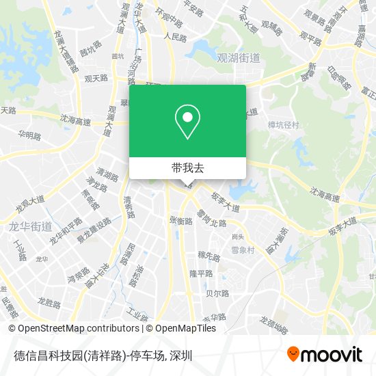 德信昌科技园(清祥路)-停车场地图