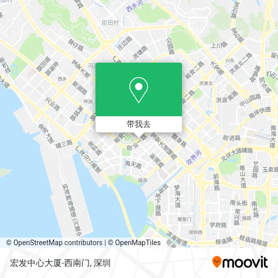 宏发中心大厦-西南门地图