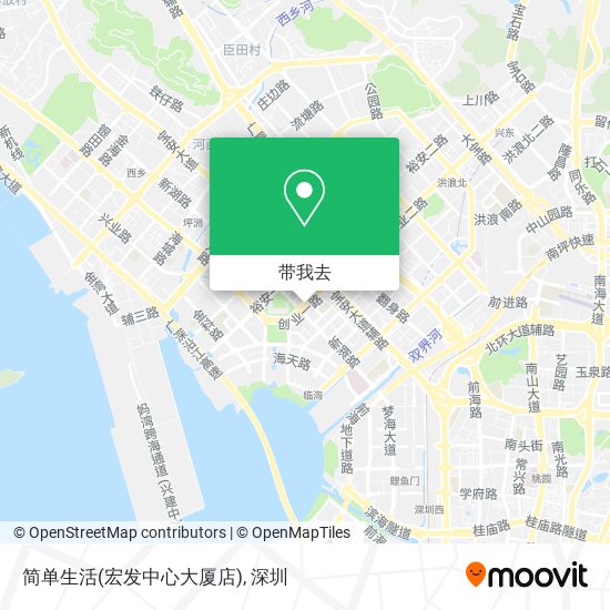 简单生活(宏发中心大厦店)地图