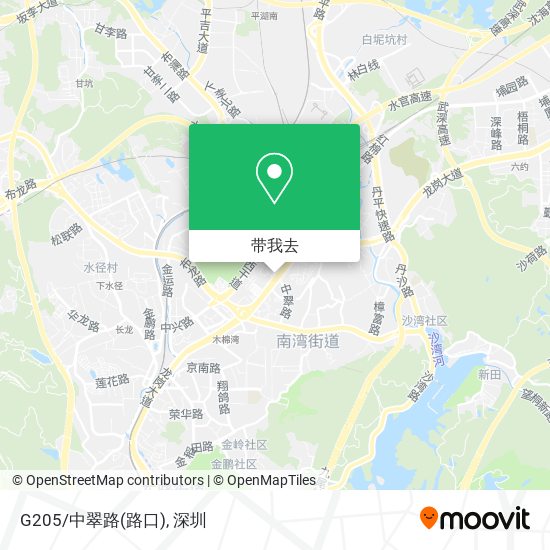 G205/中翠路(路口)地图