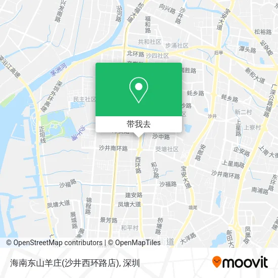 海南东山羊庄(沙井西环路店)地图