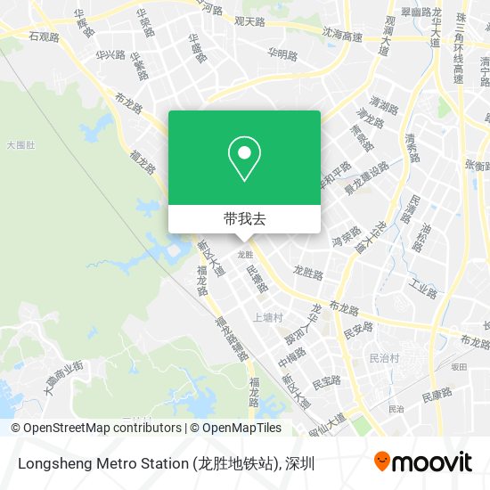 Longsheng Metro Station (龙胜地铁站)地图