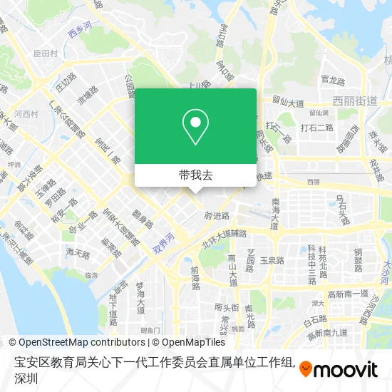 宝安区教育局关心下一代工作委员会直属单位工作组地图