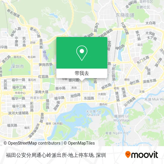 福田公安分局通心岭派出所-地上停车场地图