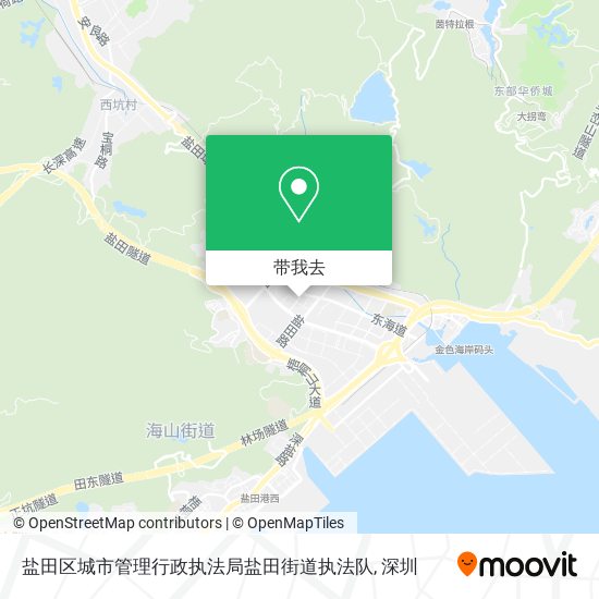 盐田区城市管理行政执法局盐田街道执法队地图