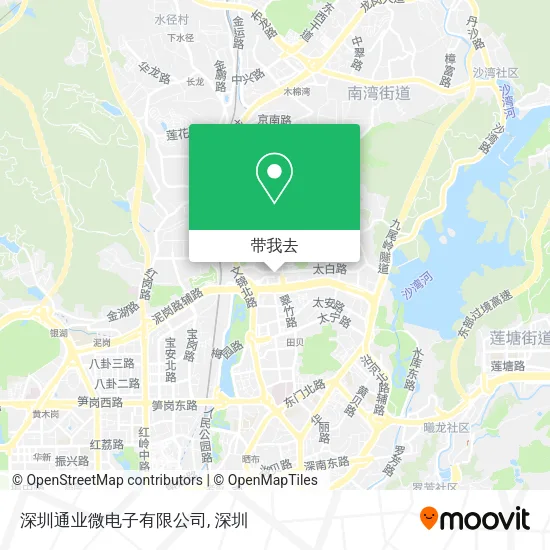 深圳通业微电子有限公司地图