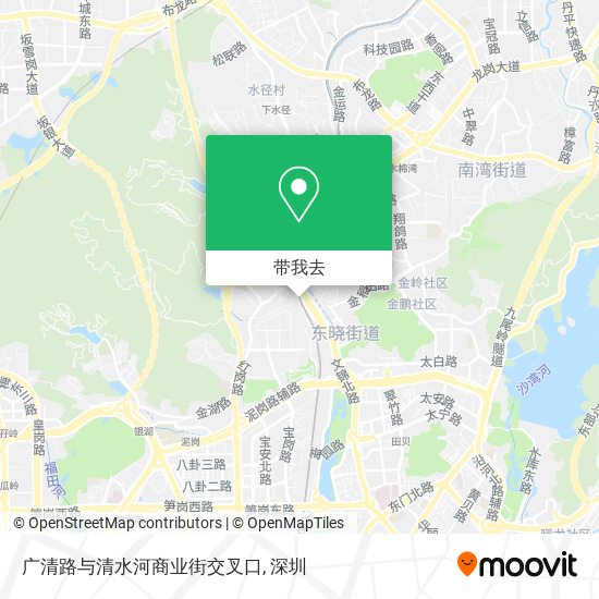 广清路与清水河商业街交叉口地图