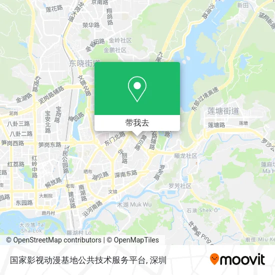 国家影视动漫基地公共技术服务平台地图