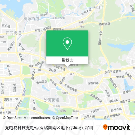 充电易科技充电站(香瑞园南区地下停车场)地图