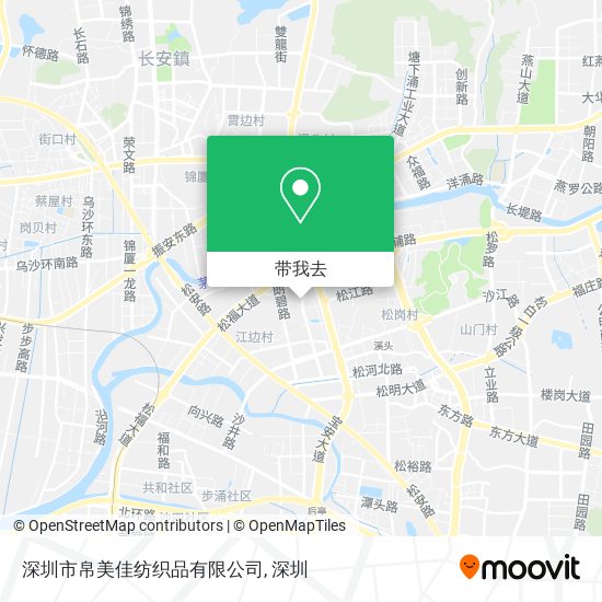 深圳市帛美佳纺织品有限公司地图