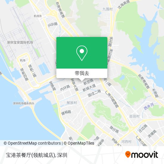 宝港茶餐厅(领航城店)地图