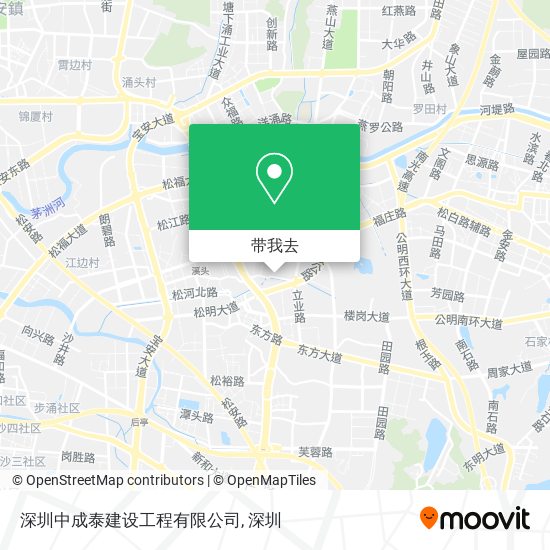 深圳中成泰建设工程有限公司地图