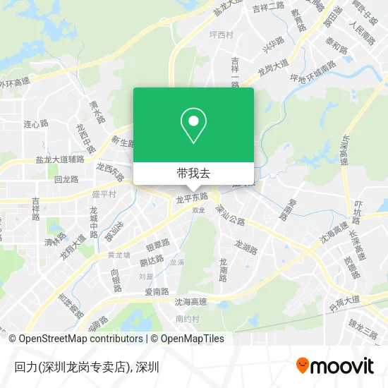回力(深圳龙岗专卖店)地图