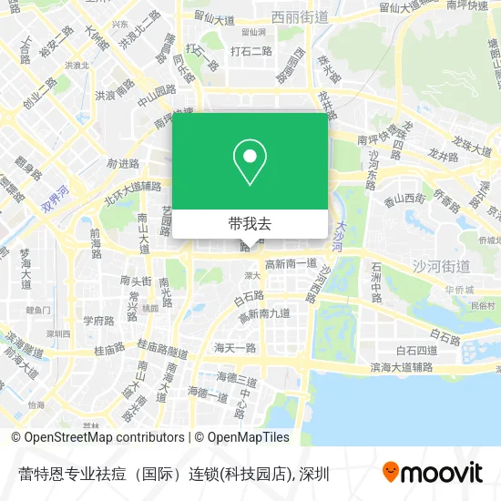 蕾特恩专业祛痘（国际）连锁(科技园店)地图