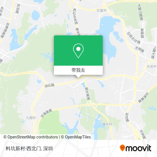 料坑新村-西北门地图