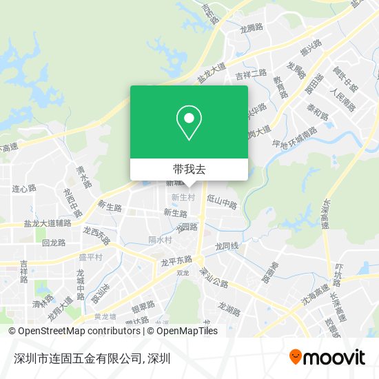 深圳市连固五金有限公司地图