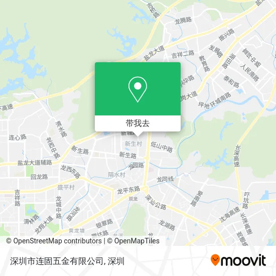 深圳市连固五金有限公司地图