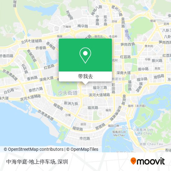 中海华庭-地上停车场地图