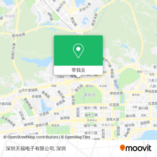 深圳天福电子有限公司地图