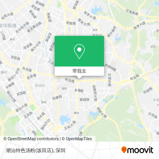 潮汕特色汤粉(坂田店)地图