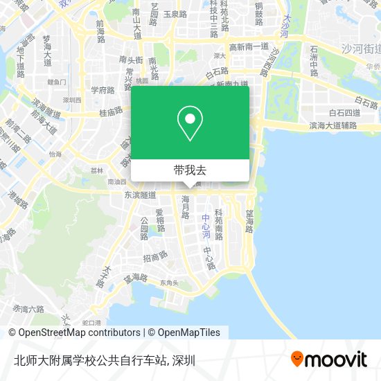 北师大附属学校公共自行车站地图